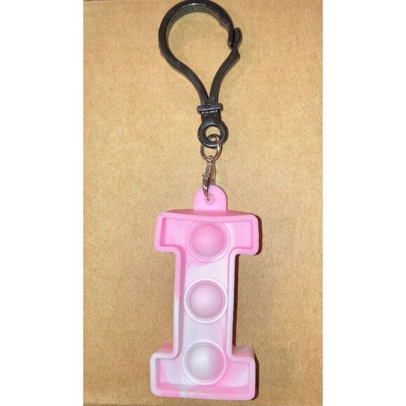 ☀️3/$12☀️ Letter “I” Pop Fidget Toy Keychain - Picture 1 of 4
